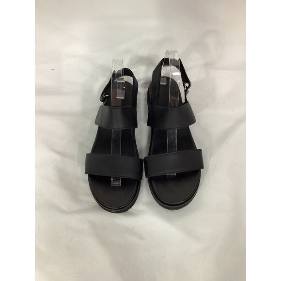 Nisolo 'Go-to' Flatform Black Leather Sandal 2.0 Size 8.5 - Picture 2 of 5